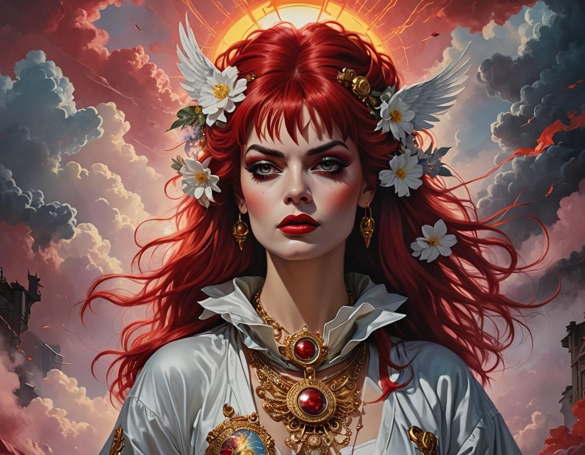 Portrait of iconic 1980s Nia Hagen