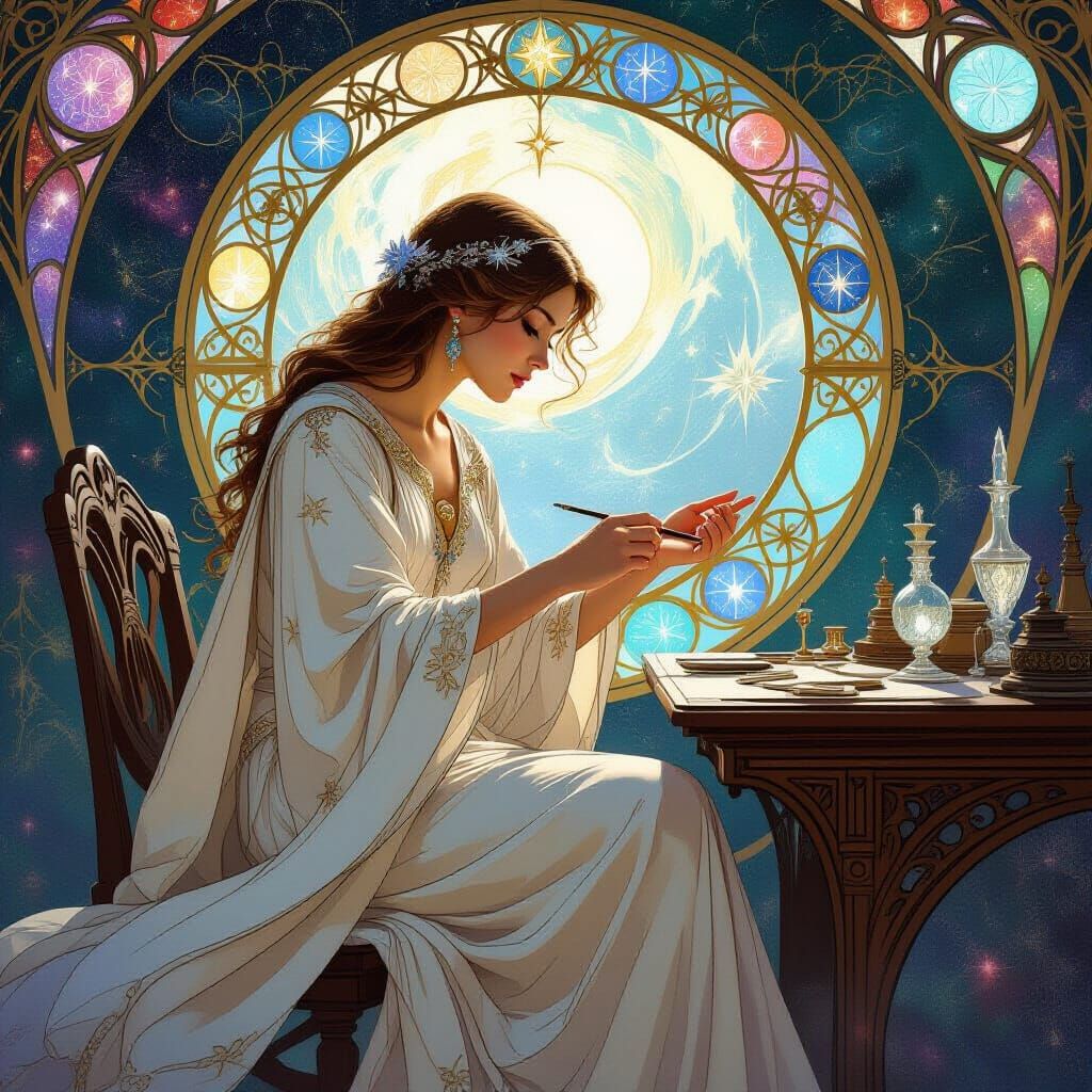 Celestial Artisan Crafts Mithril Instruments in Nebula Works...