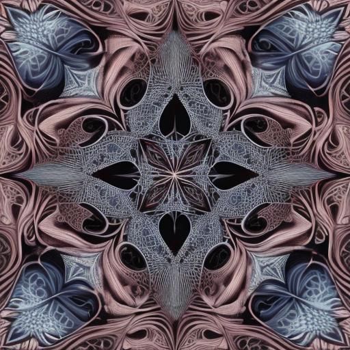 Romantic Dream Night in Abstract Vector Style