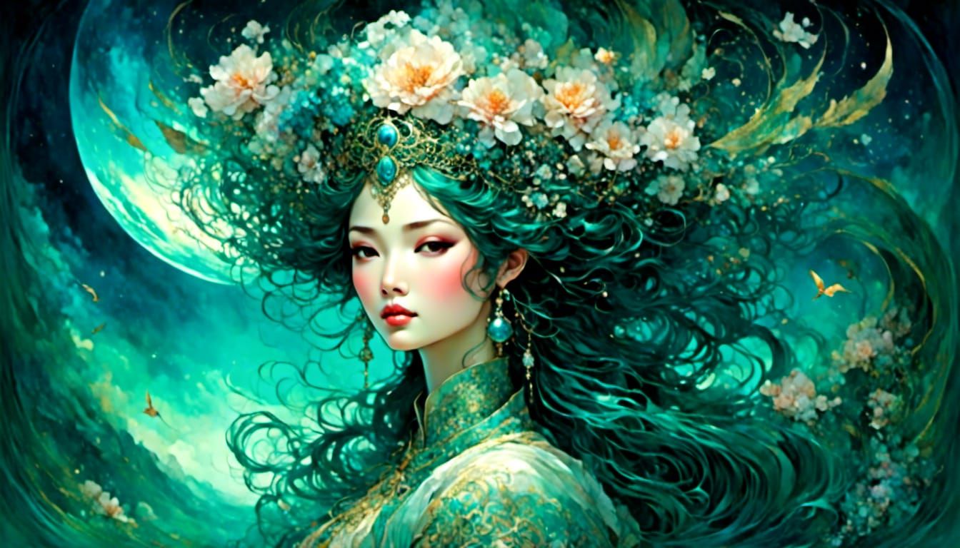 Dynamic Movement Backdrop in Abstract Style