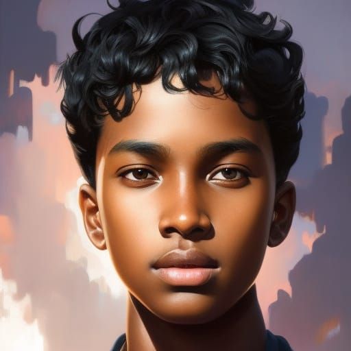 15 year old Asain boy portrait