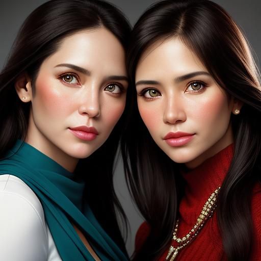 Two Gorgeous Women in Professional Portrait Photography