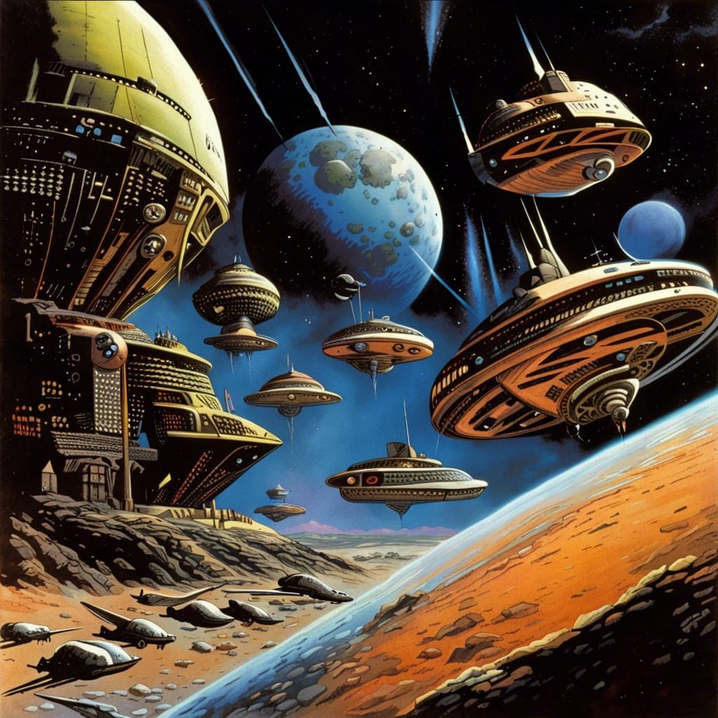terran trade authority art by Jim Burns, Alan Daniels, Peter Goodfellow, Colin Hay, Bob Layzell, Angus McKie, Tony Rober...