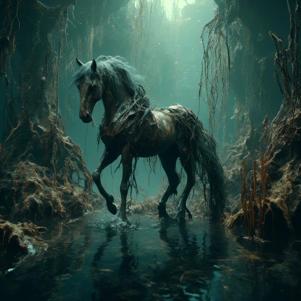 A kelpie is a shape-shifting spirit in Scottish Mythology that inhabits lochs