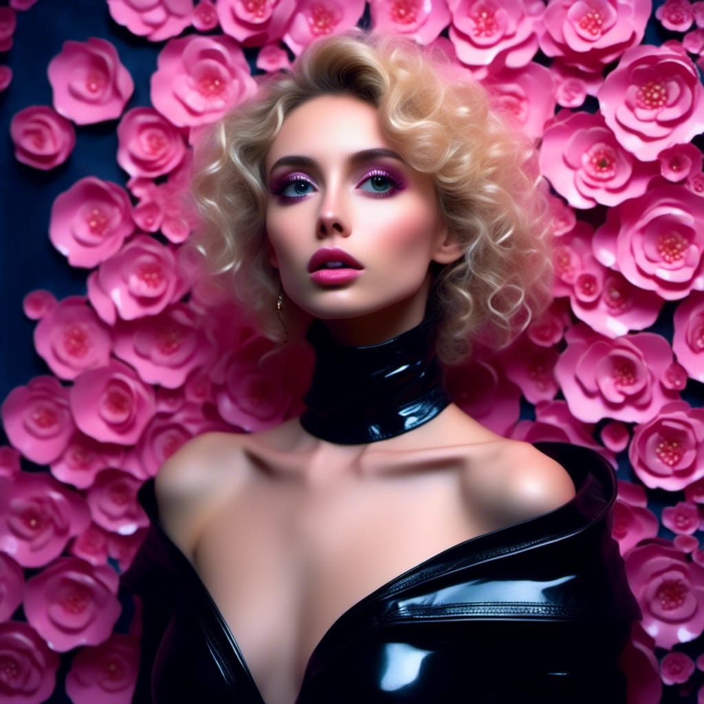 Elegant Gothic Portrait of Spanish Woman in Latex