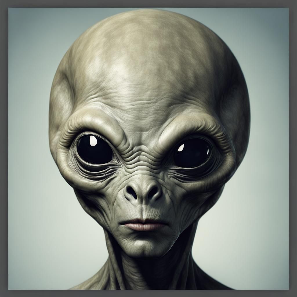A Realistic Depiction of a True Alien Face