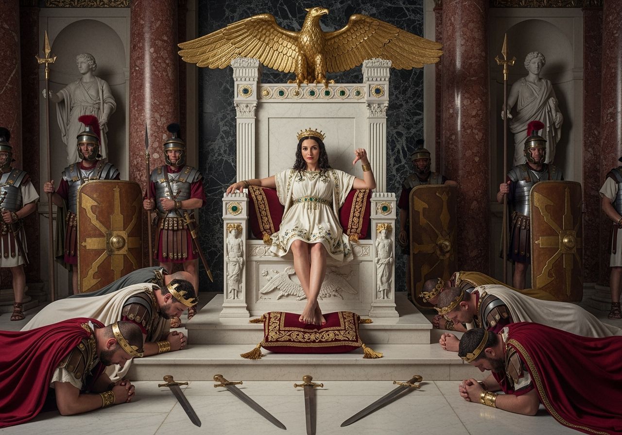 Empress Messalina on Her Emerald Throne