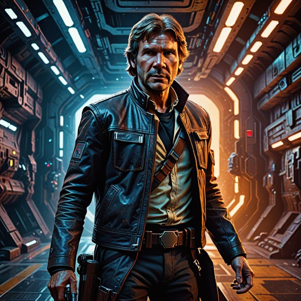 Harrison Ford as Hans Solo in Star Wars