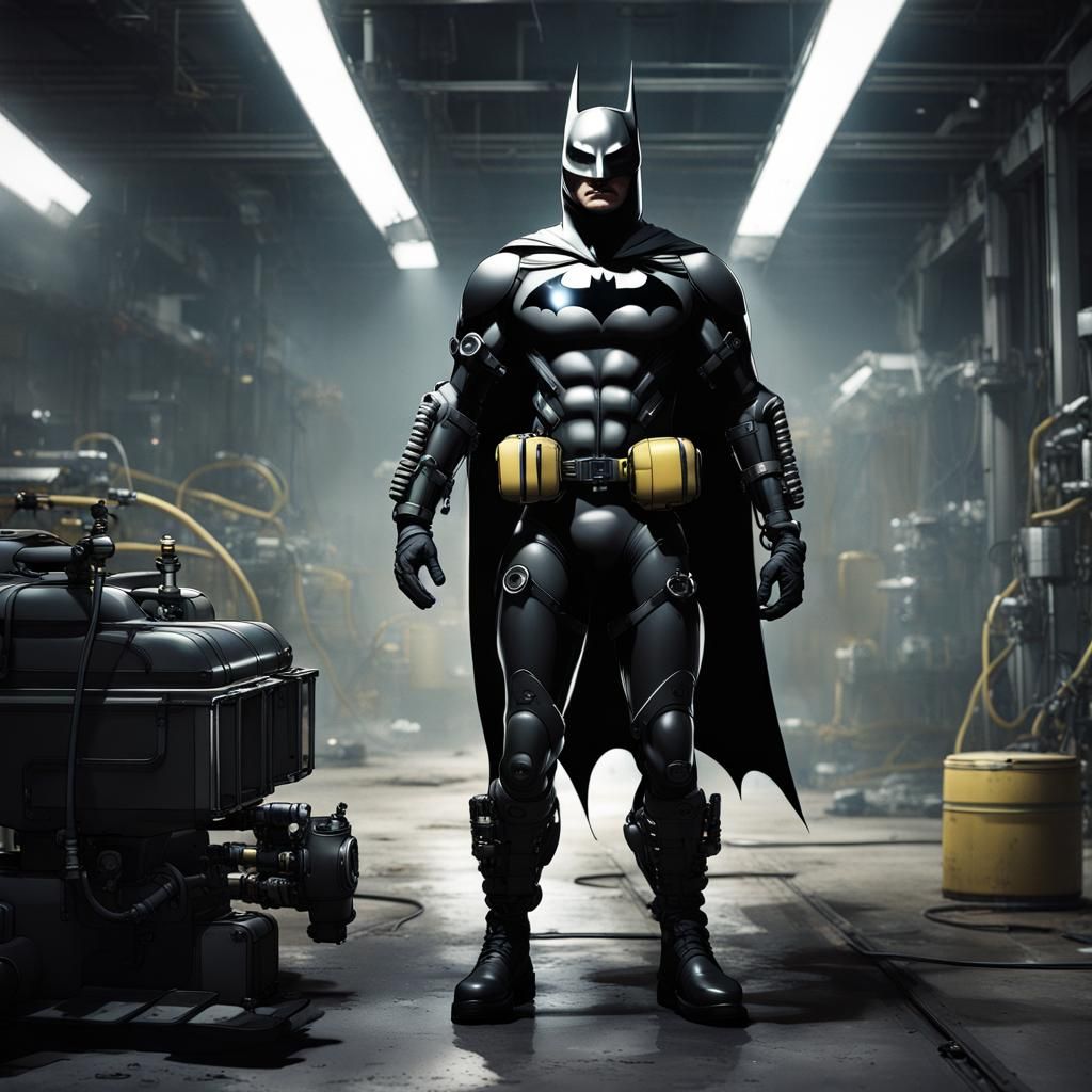 Batman Drone in Futuristic Gas Mask: Hyperrealistic Concept ...