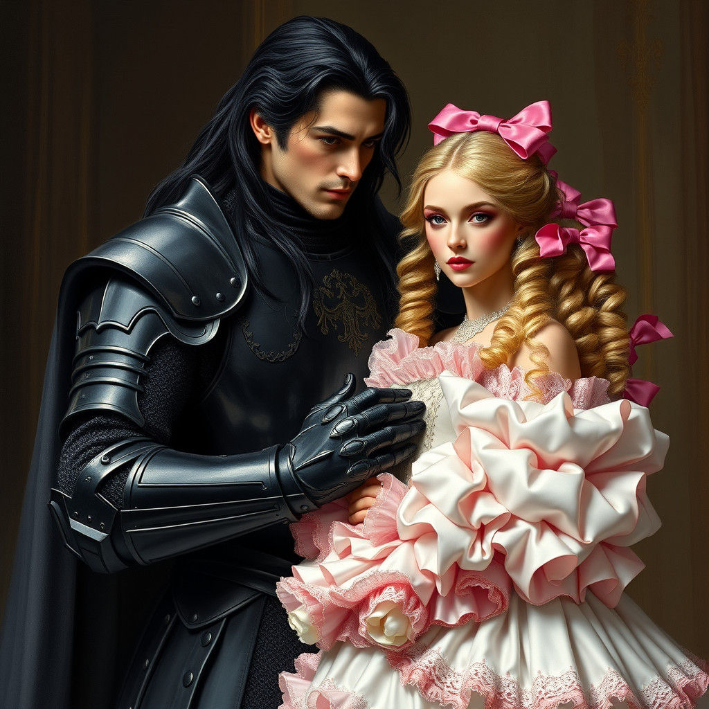 Dark Knight and Princess: A Tender Moment