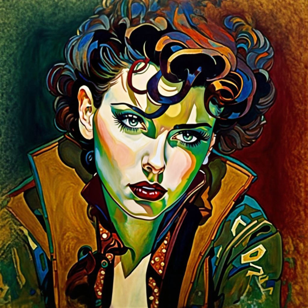 Roxanne Portrait in Expressionist Style