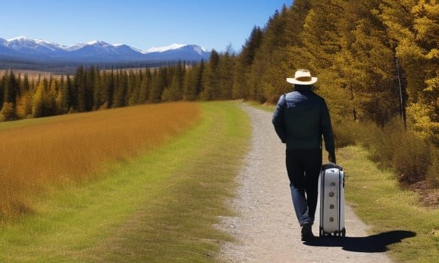 The Traveller Never Turns Around: An AI Interpretation