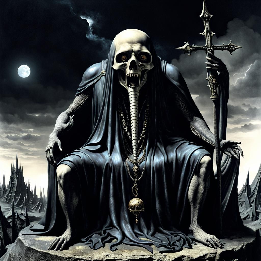 Cosmic Horror Dreamscape in Dark Fantasy Art