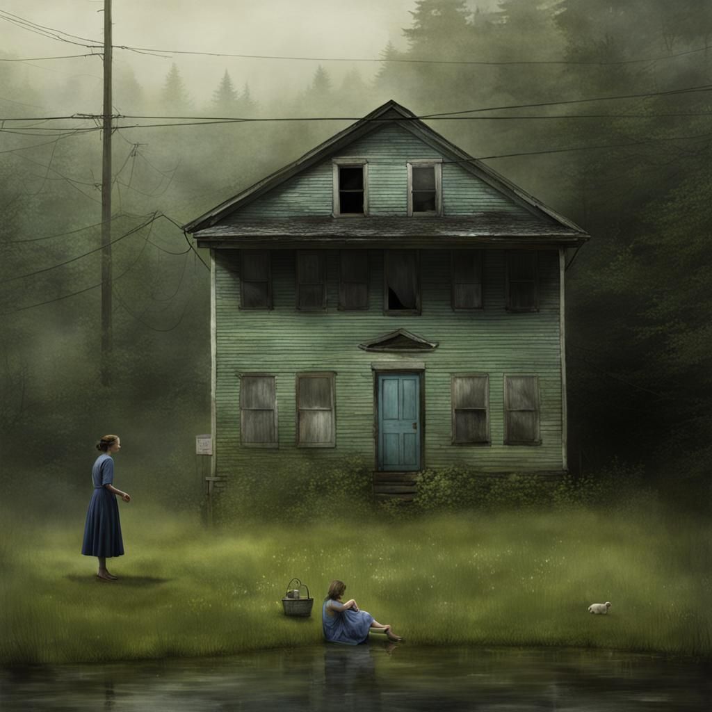 Surreal Staged Scene