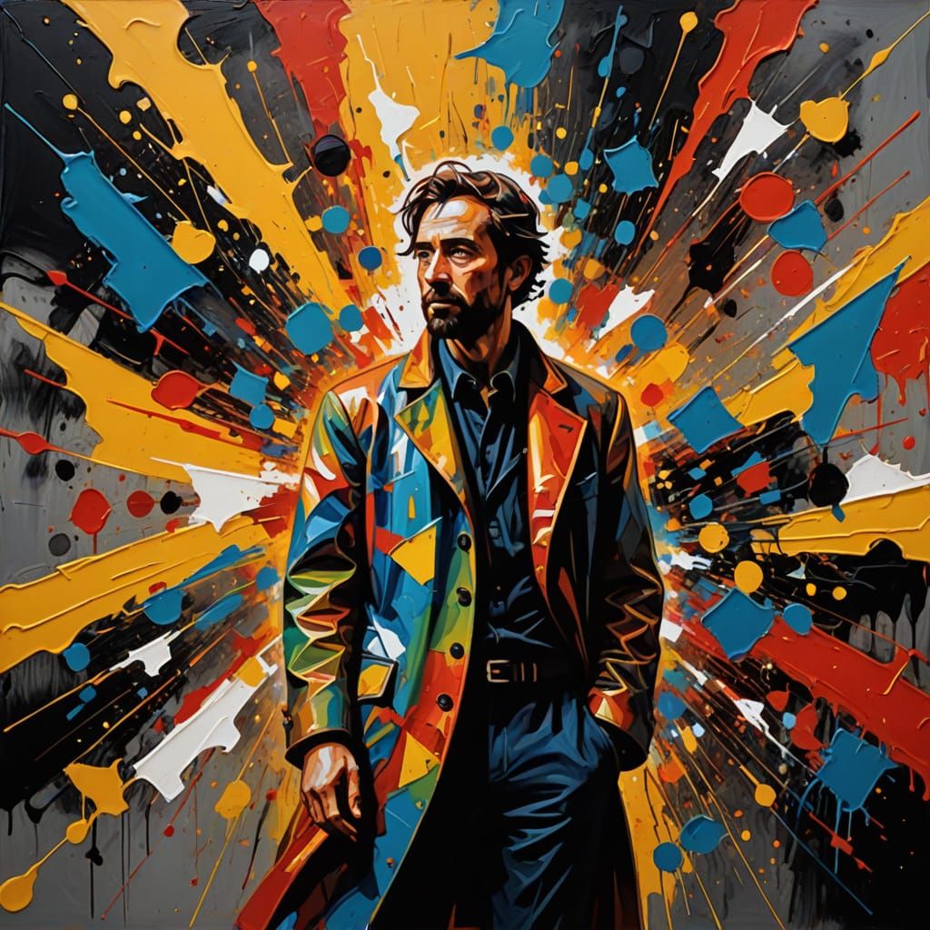 Expressive Figure Dominates Vibrant Geometric Space