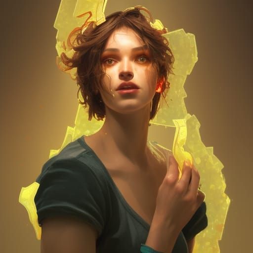 Sprite Soda as Human: Hyperdetailed Portrait