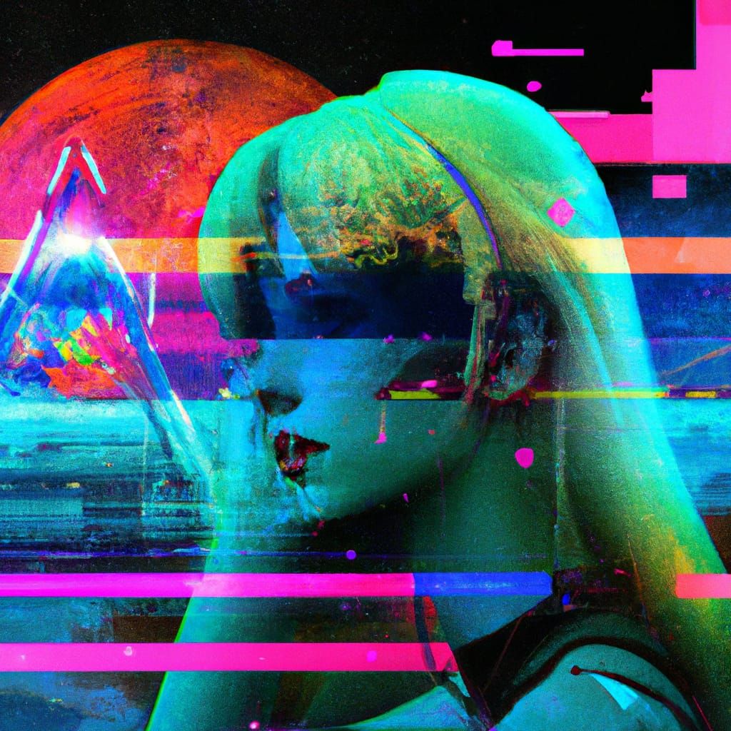 Enchanted Cyberpunk Girl in Gritty Underworld Vibe