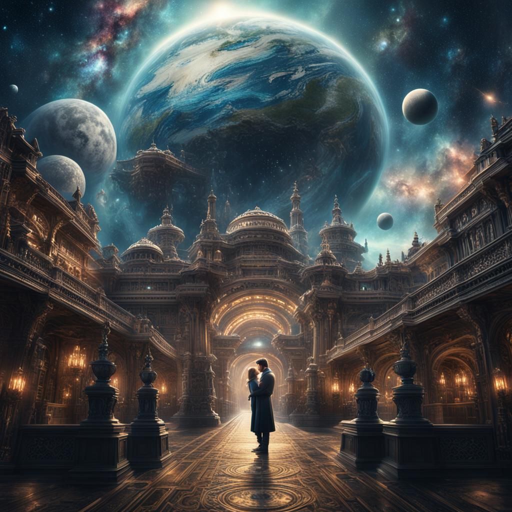 Infinite Embrace: Epic Digital Matte Painting