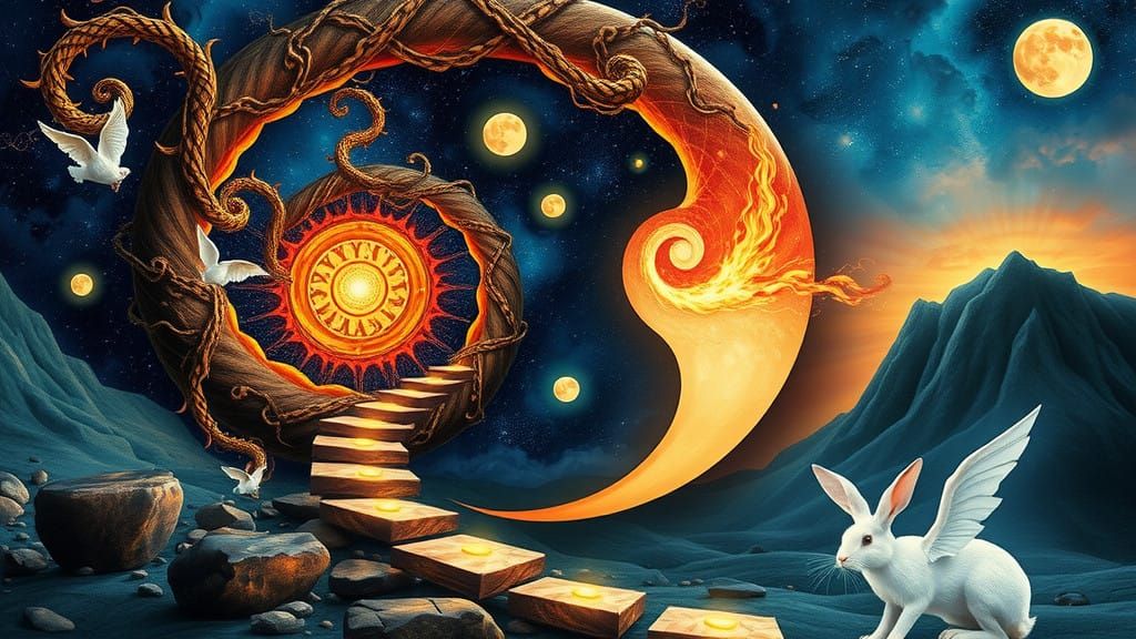 Eternal Cycles of Creation and Transformation in a Cosmic Sp...