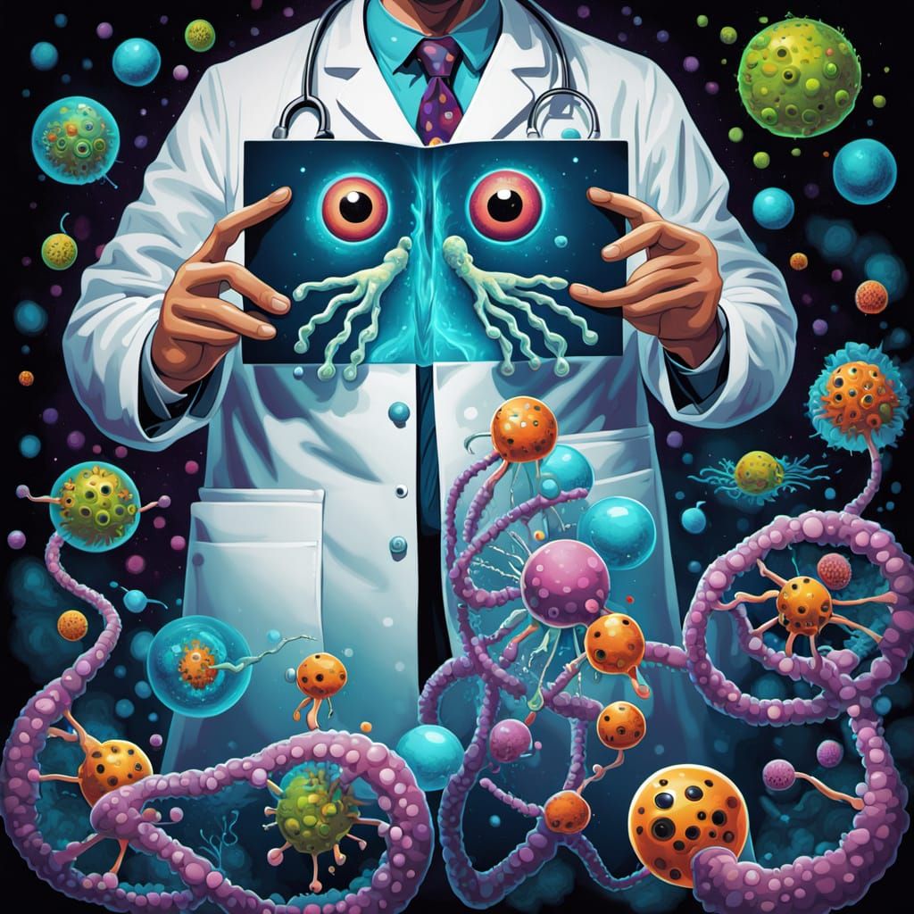 Microscopic Bacteria Play Tag in Alien Cells