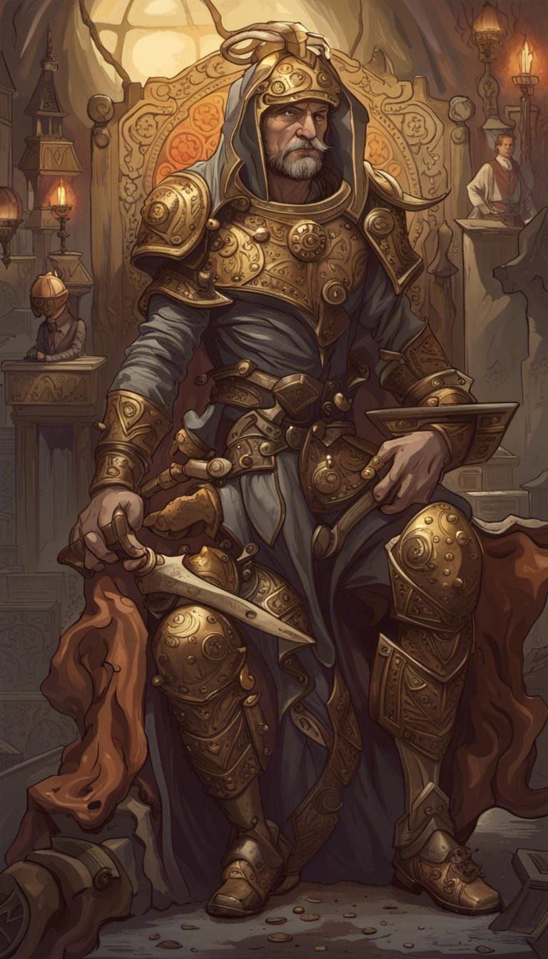 Warhammer 40k Psyker in Art Nouveau Style