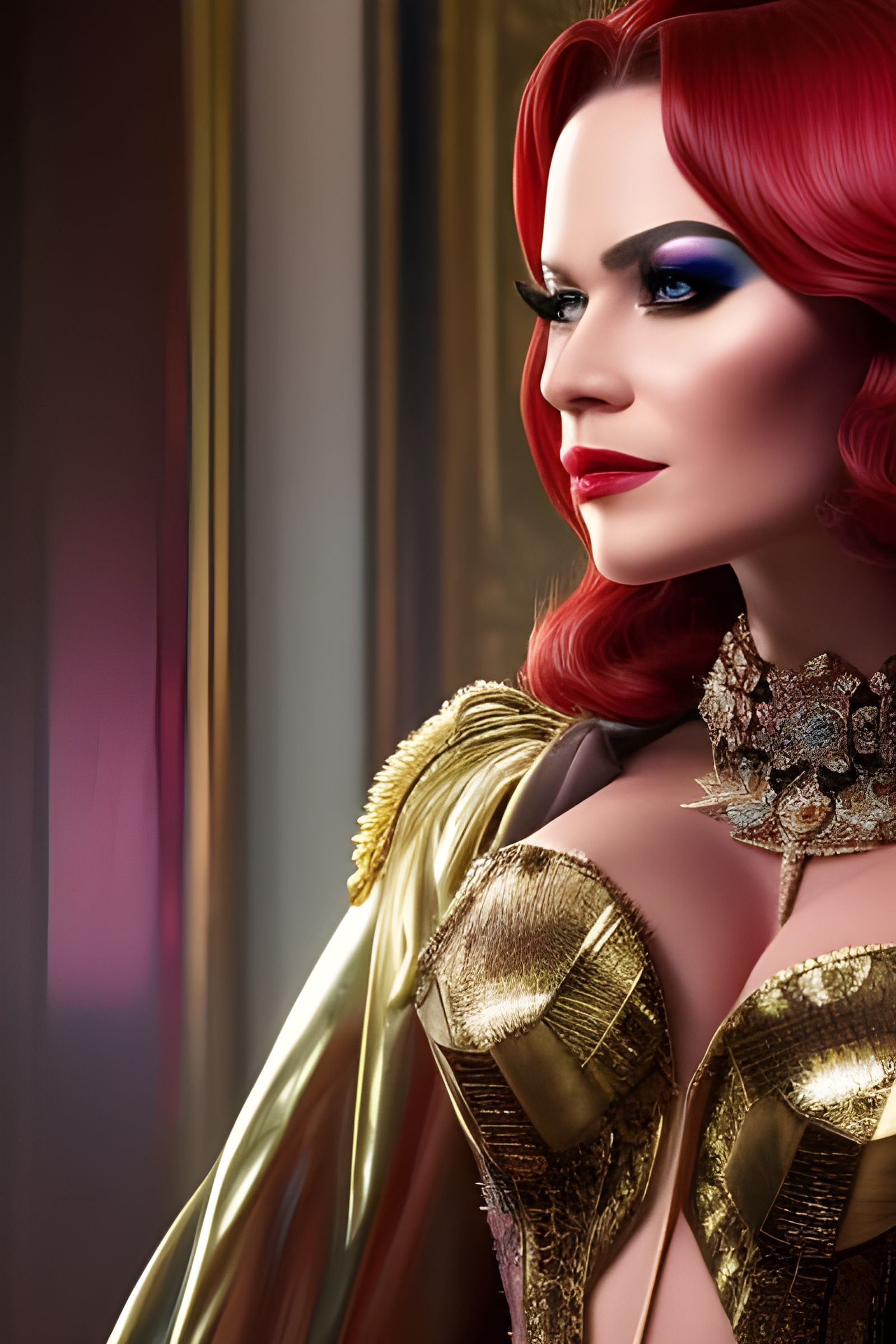 Beautiful Magician's Assistant in Hyperrealistic Noir