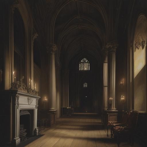 Vampire in Castle: Romanticism and Expressionism Fusion