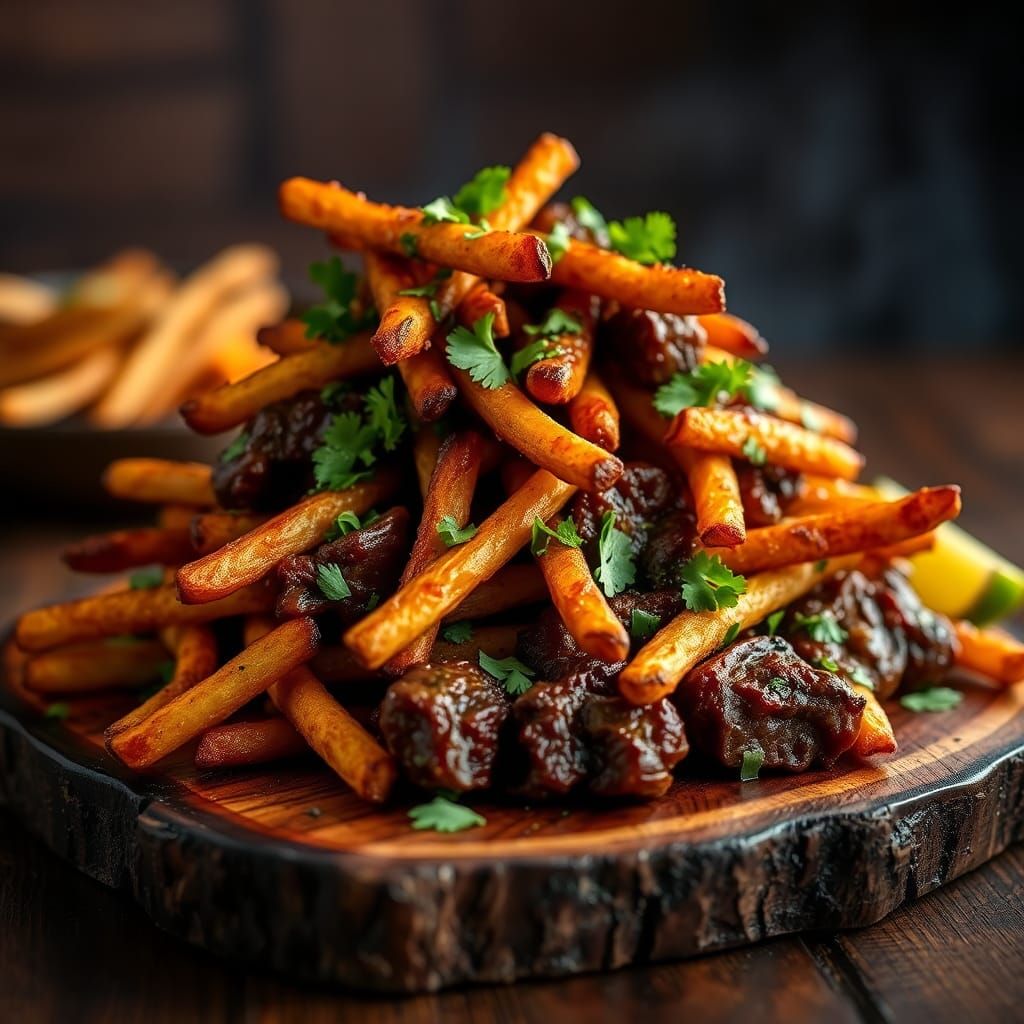Carne Asada Steak Fries: Culinary Photography