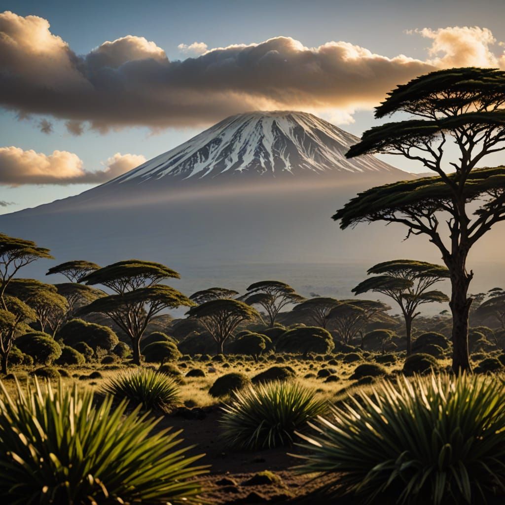 Mountain Snows of Kilimanjaro in Professional Photography St...