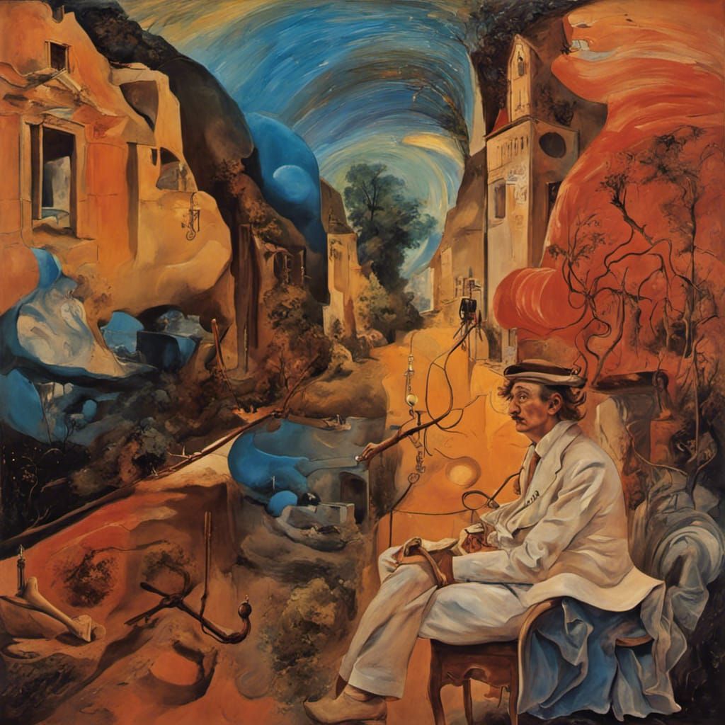 Surreal Dreamscape Inspired by Salvador Dali