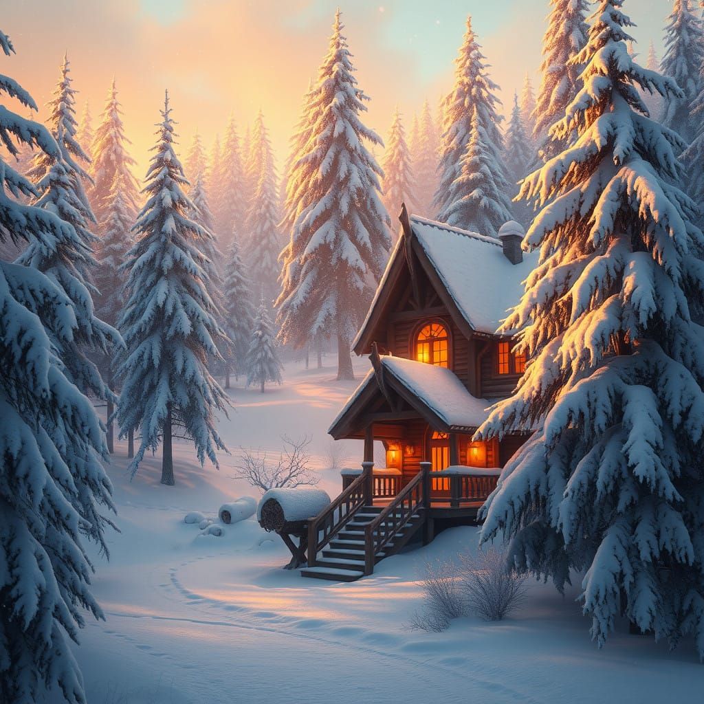 Whimsical Winter Wonderland in Dreamy Colors