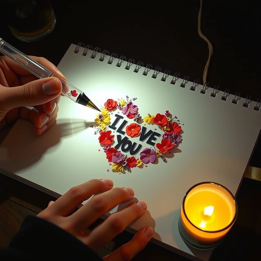 Love letter written from the heart