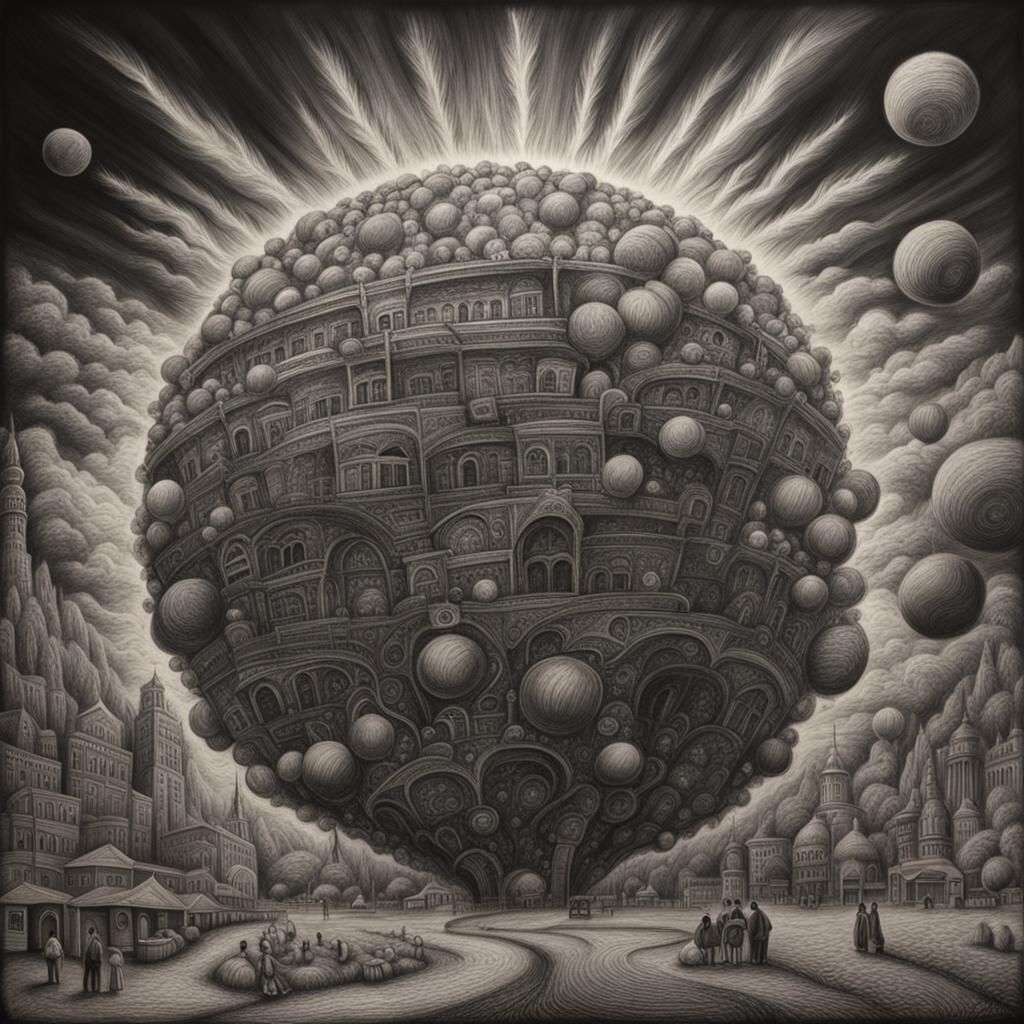 Hyperdetailed Charcoal Drawing of Fire