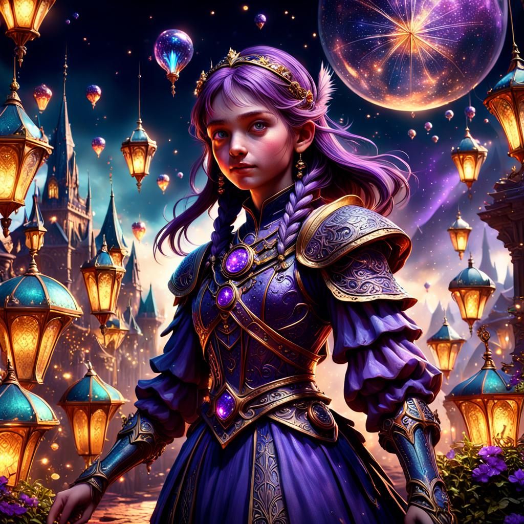 Sparkling Fantasy Art with Intricate Details