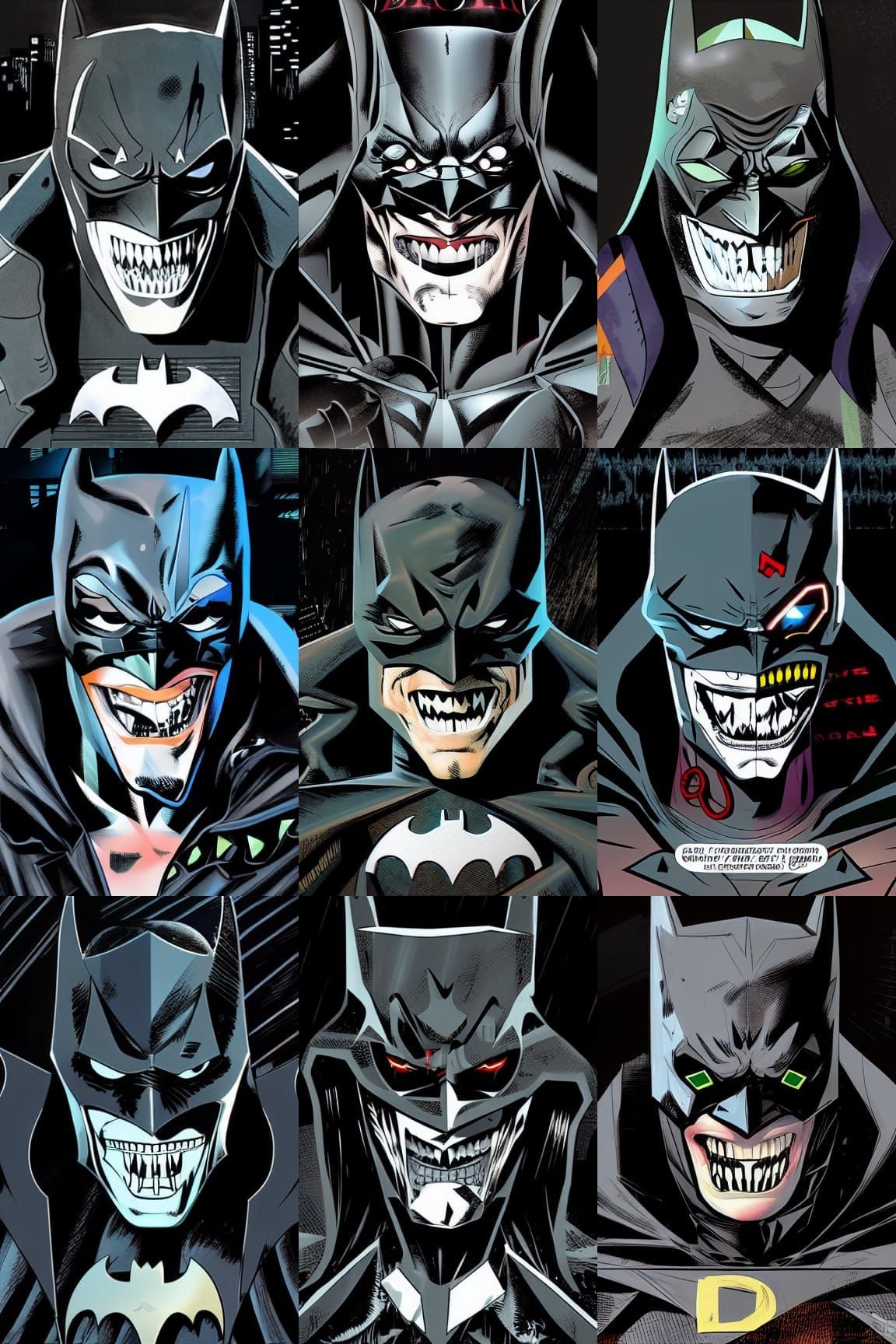 Batman Who Laughs: Dark Comic Book Illustration
