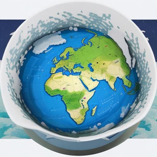 Africa Physical Map: Bird's Eye View with 3D Relief