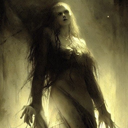 Gothic Horror Princess of Darkness Illustration