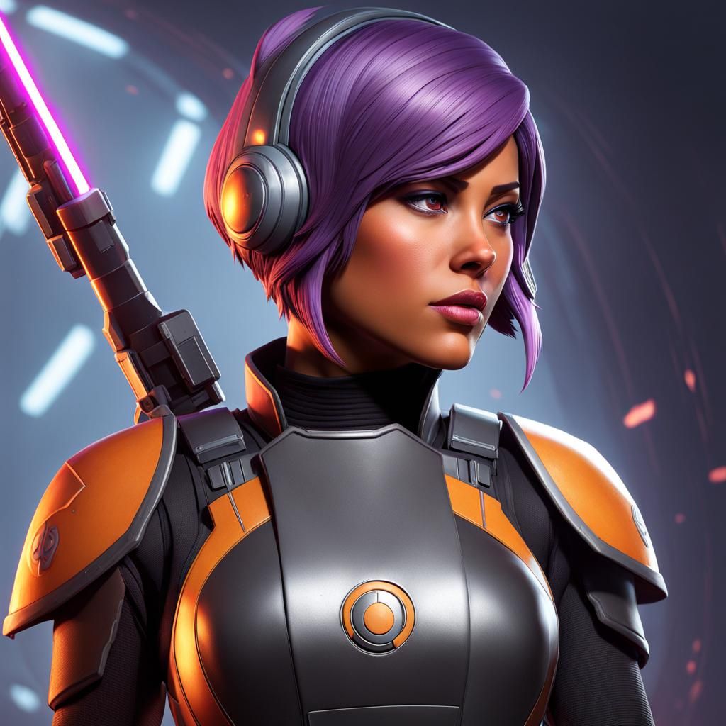 Sabine Wren Portrait in Dynamic Lighting