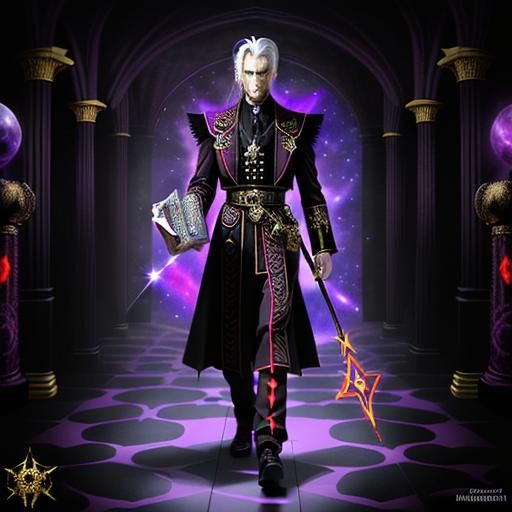 Cosmic Super Mario with Kefka Palazzo Outfit