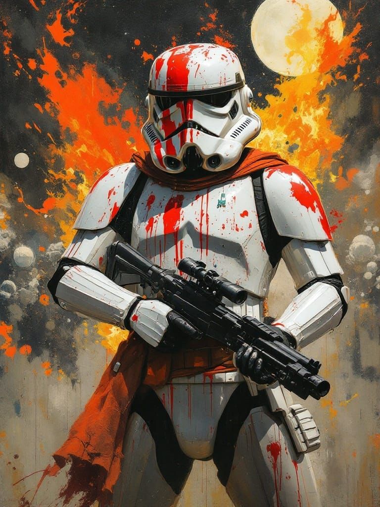 Rebel Stormtrooper Meets Peter Pan in Whimsical Art