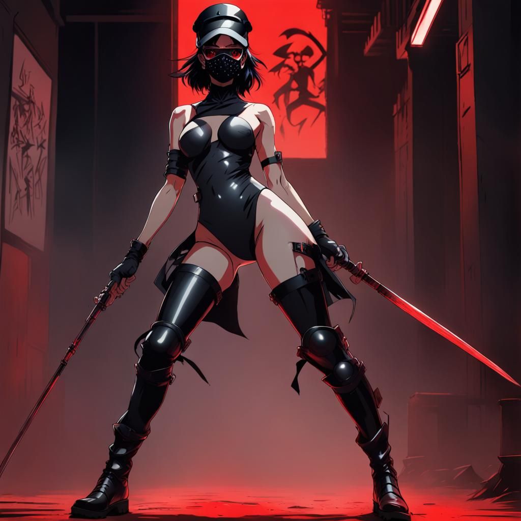 Mitsuri Demon Slayer in Mask, Concept Art