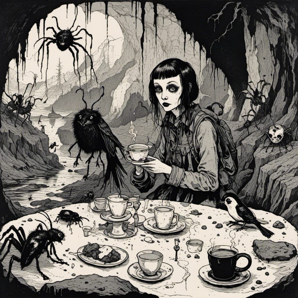 Astronaut's Tea Party with Curious Cave Aliens