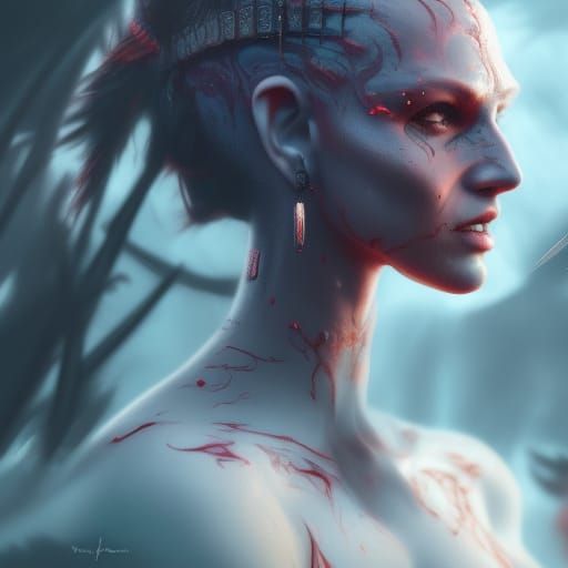 Warrior Woman: Detailed Fantasy Concept Art