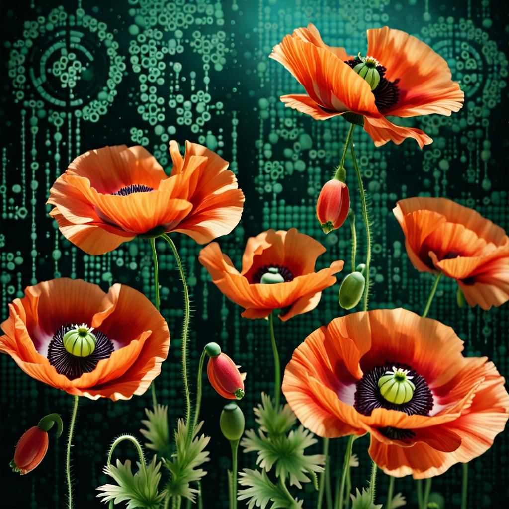 Matrix Poppies: Digital Meets Nature