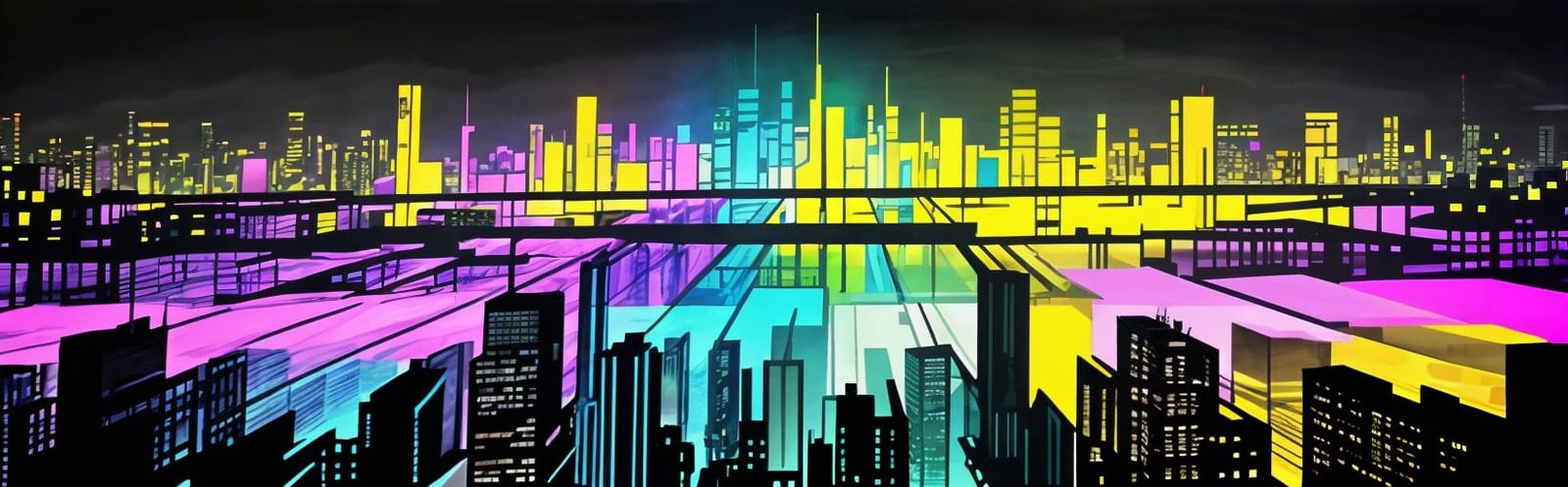 Abstract Cityscape Inspired by Mark Rothko, Colorfield Paint...