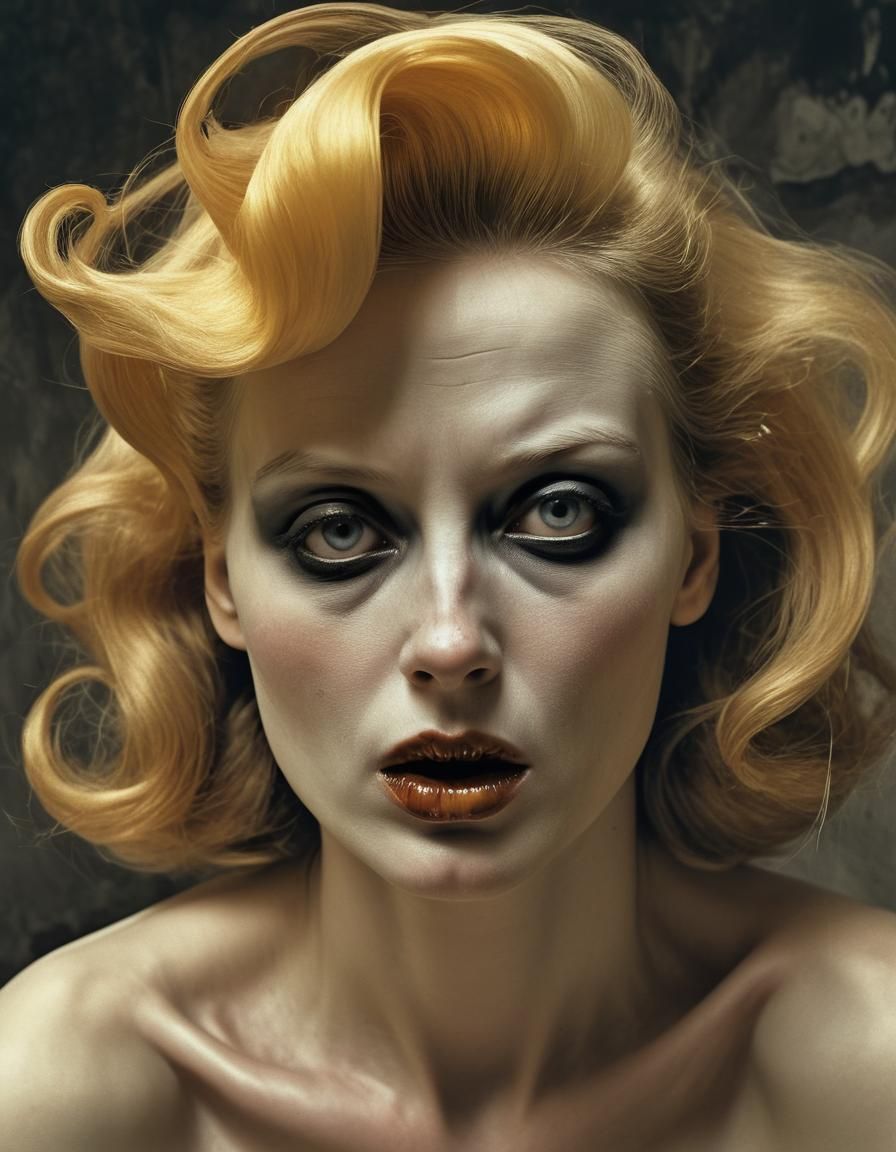 1950s Surreal Magazine Portraits: Hyperrealistic Photography