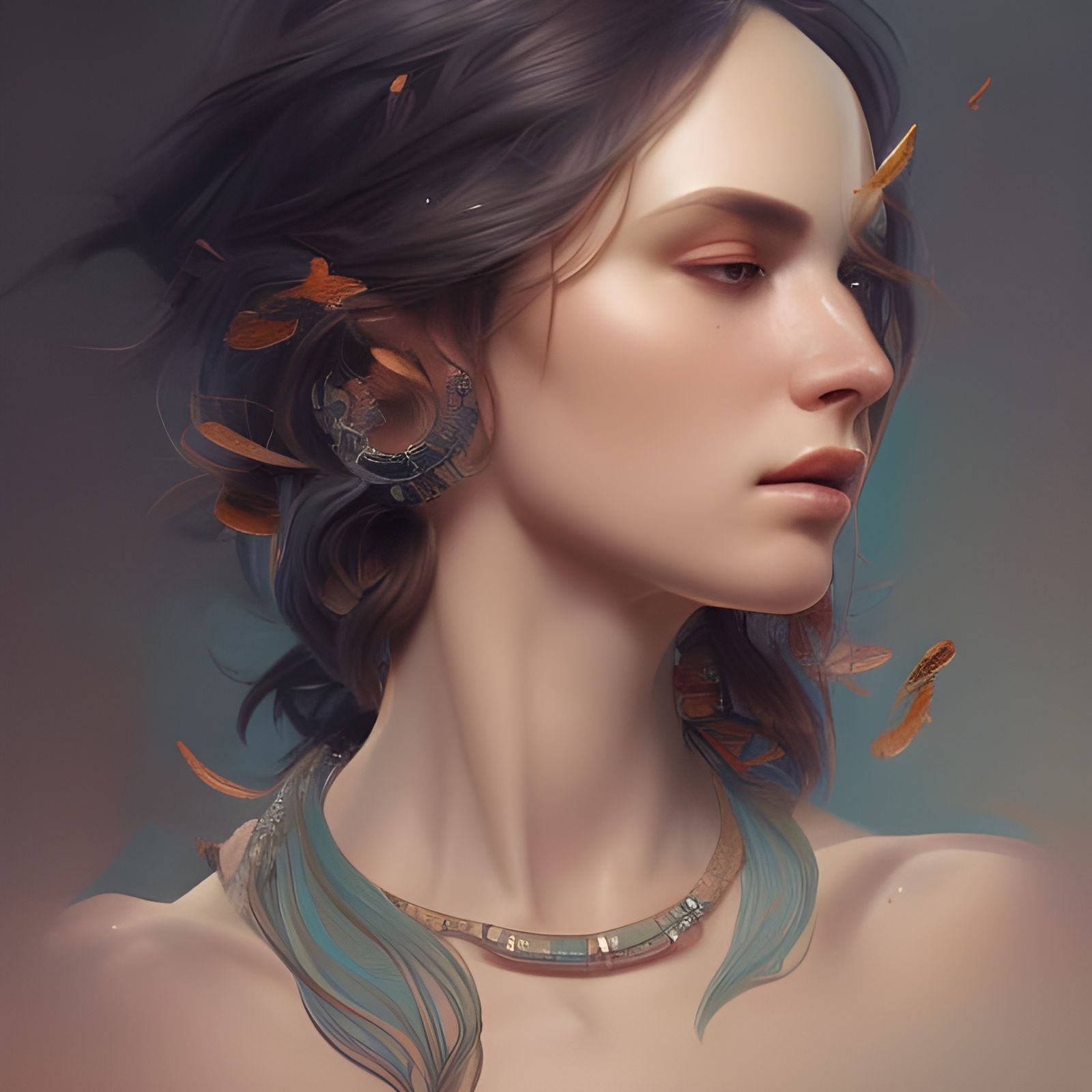 Hyperdetailed Portrait of a Beautiful Woman