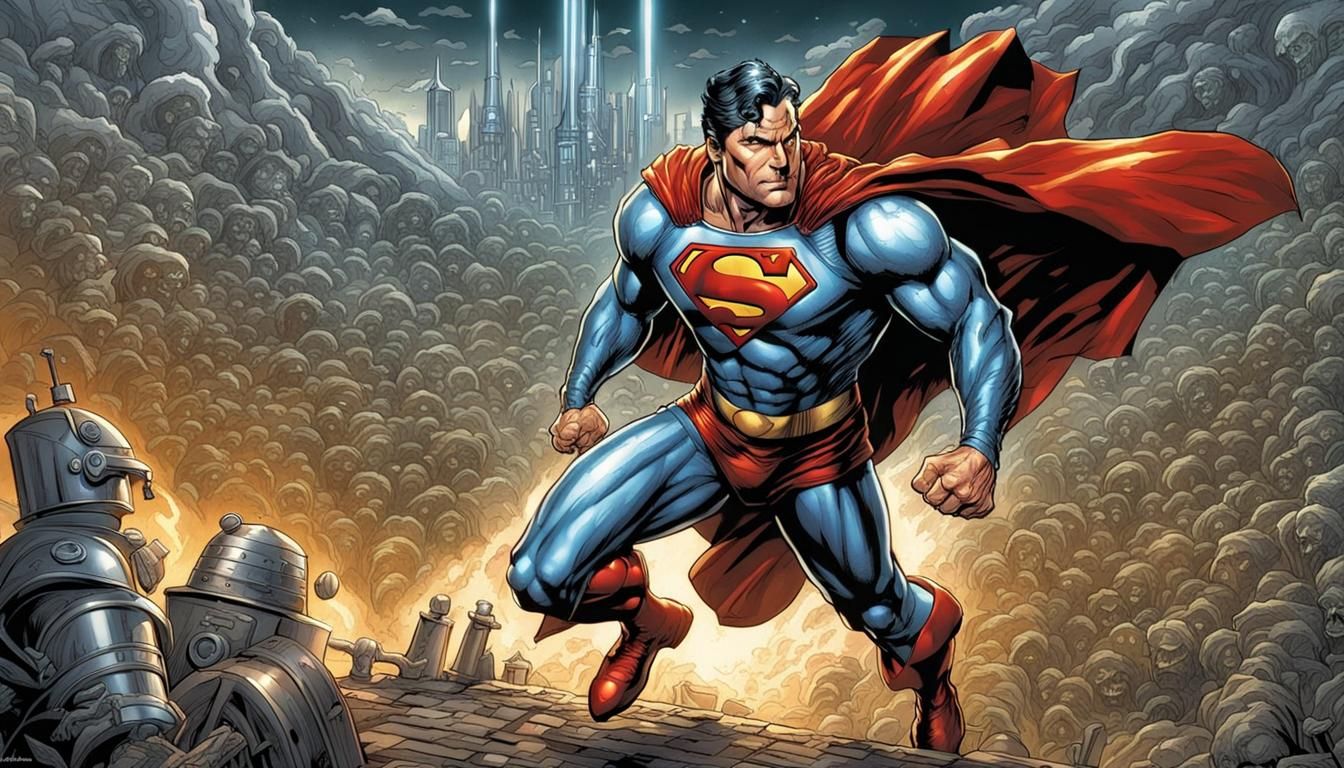 Superman as The Tinman from  the movie The Wizard of Oz  Mar...