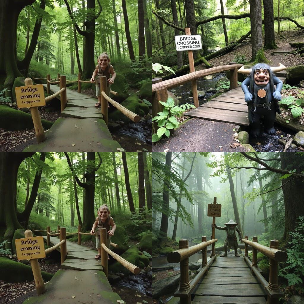 Mystical Forest Bridge Troll