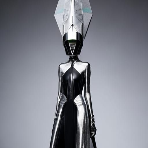 Futuristic Alien Hat Fashion Photograph in McQueen Style